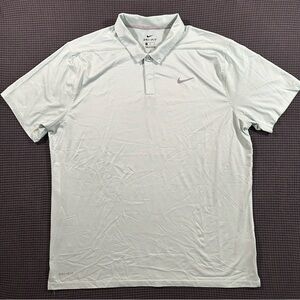 Nike Golf Dri Fit Polo Shirt Mens XL Mint Green Short Sleeve